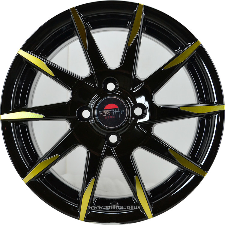Диск R15 4x100 Yokatta-32 6,0J ET50 D60,1 BK+Y
