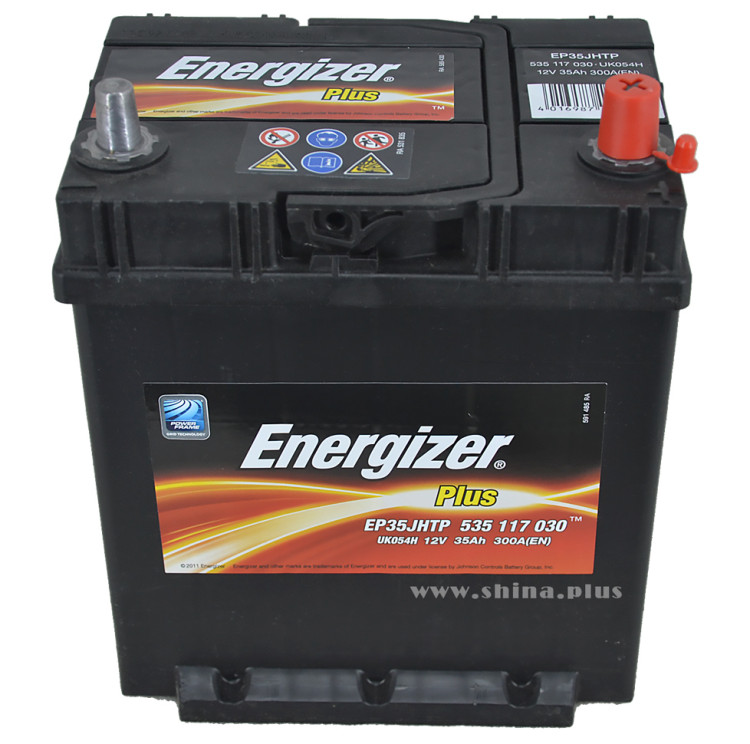 АКБ 35Ah Energizer Plus (535 117 030) (о.п+) 300 (EN) 12V Азия