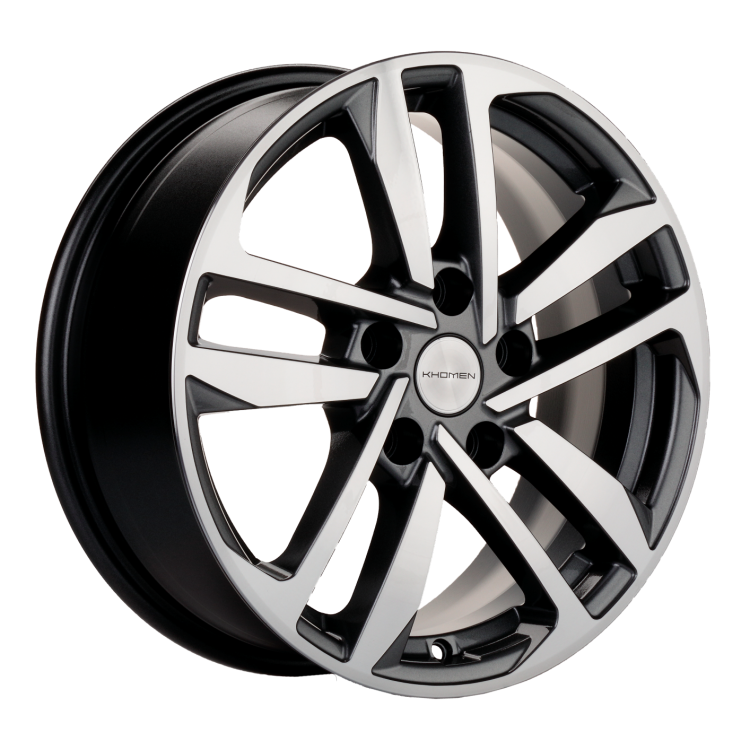 Диск R16 5x114.3 Khomen Wheels KHW1612 6,5J ET45 D67.1 (Mazda 3/ix35) Gray-FP ПИК