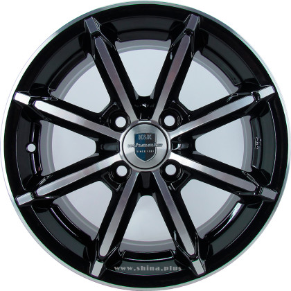 Диск R14 4x100 KC603 Sportline (K&K) 6,0J ET40 D67,1 алмаз-черный