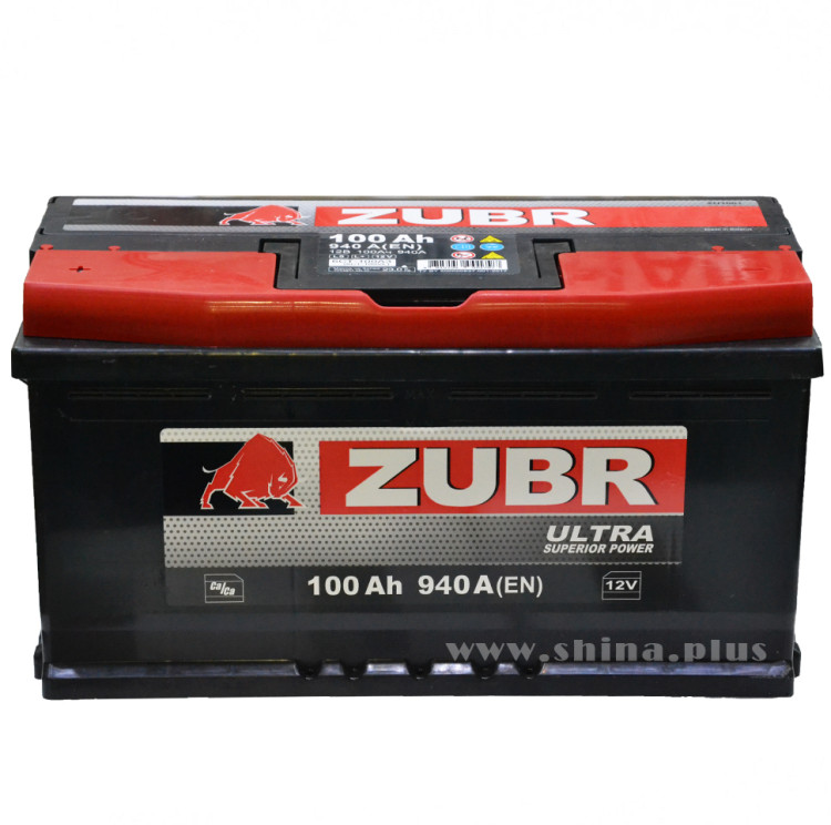 АКБ100Ah ZUBR Ultra (+п.п) 940А(EN) 12V