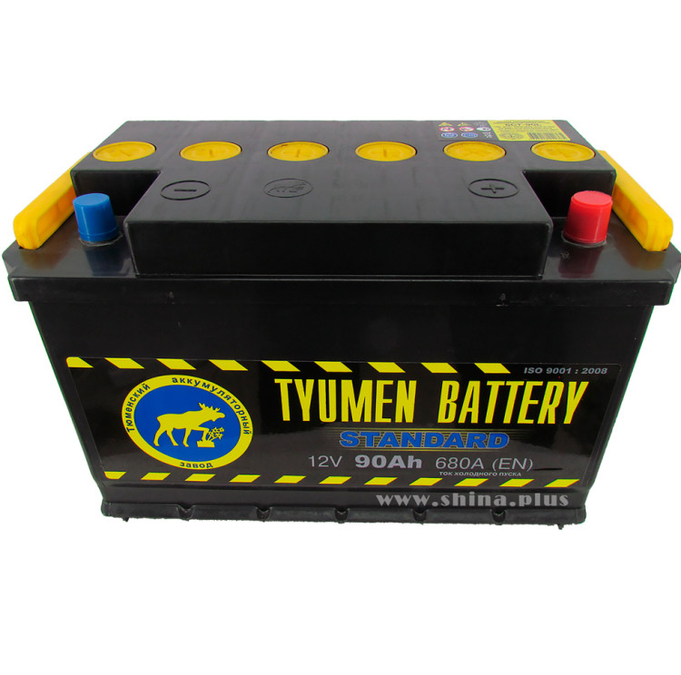 АКБ 90Ah Тюменский "Лось" Standart (о.п+) 680А(EN) 12V