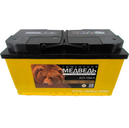 АКБ100Ah Тюмен. медведь черный (о.п+) 800А(EN) 12V