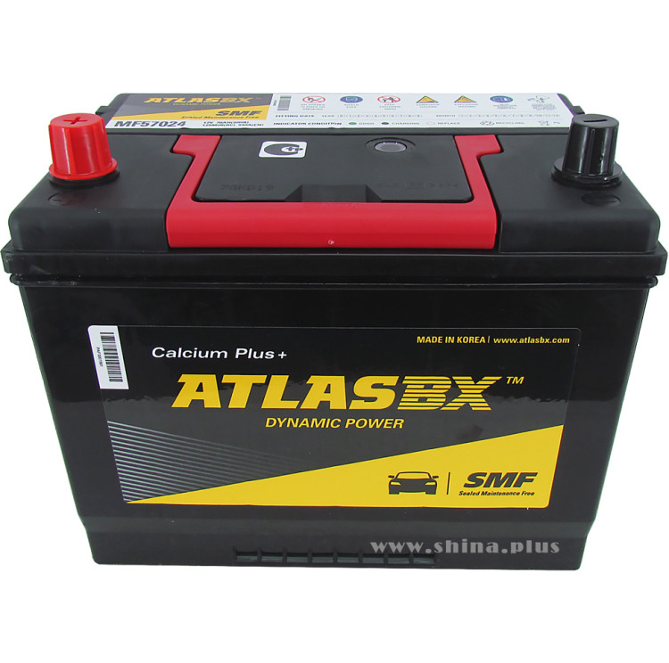 АКБ 70Ah Atlas Dynamic Power Calcium+ (MF57024)  (+п.п) 540А 12V Азия