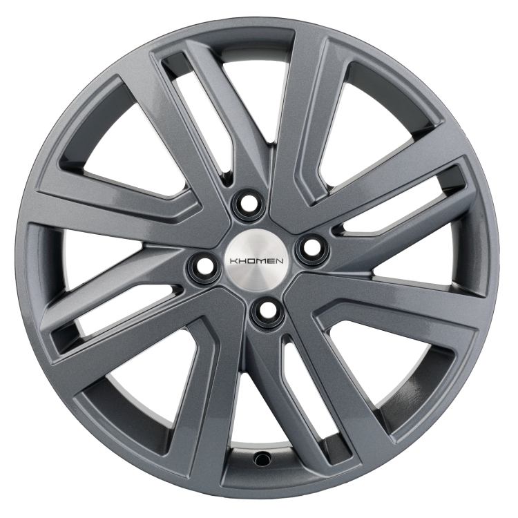 Диск R16 4x100 Khomen Wheels KHW1609 6,0J ET50 D60.1 (Vesta/Largus) Gray ПИК