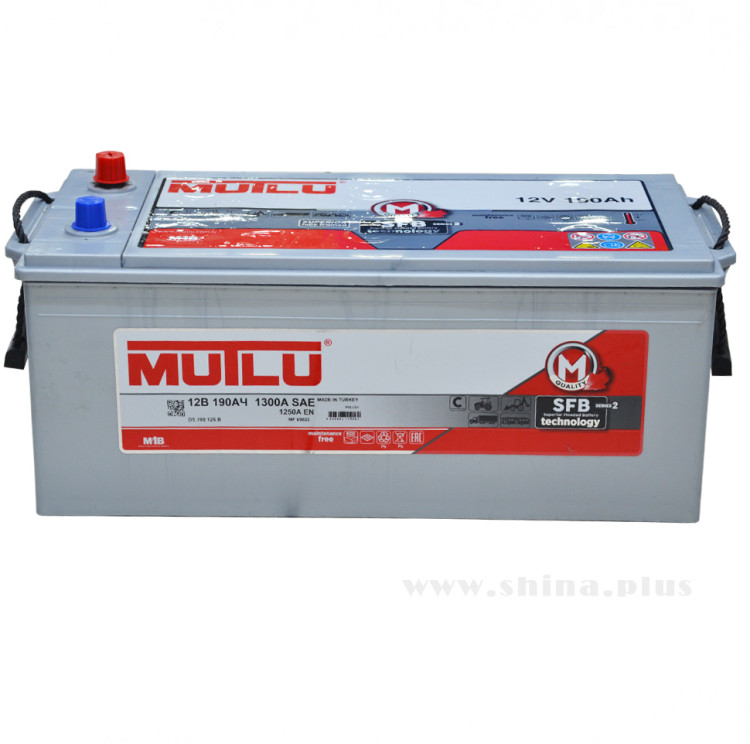 АКБ190Ah Mutlu (D5.190.125.B) (о.п+) 1250A 12V