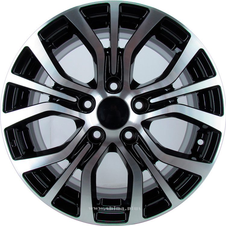 Диск R16 5x114,3 Mitsubishi Outlander (KC736) K&K 6,5J ET38 D67,1 алмаз черный