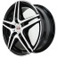Диск R15 5x100 ALCASTA M54 6,0J ET38 D57,1 BKF Диск R15 5x100 ALCASTA M54 6,0J ET38 D57,1 BKF