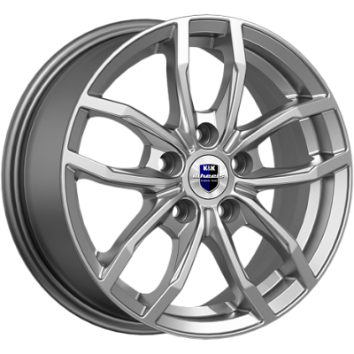 Диск R15 5x100 Фрост (KC1048) K&K 6,5J ET38 D57,1 дарк платинум