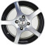 Диск R15 4x108 Xtrike (X-118) 6,0J ET45 D63,35 BK/FP