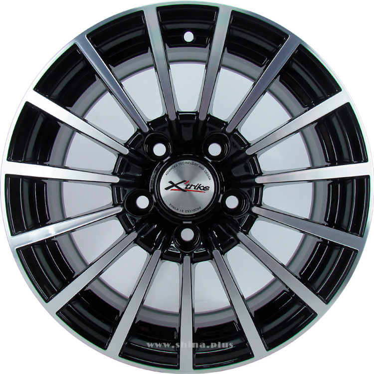Диск R15 5x108 Xtrike (X-106) 6,5J ET50 D63,35 BK/FP