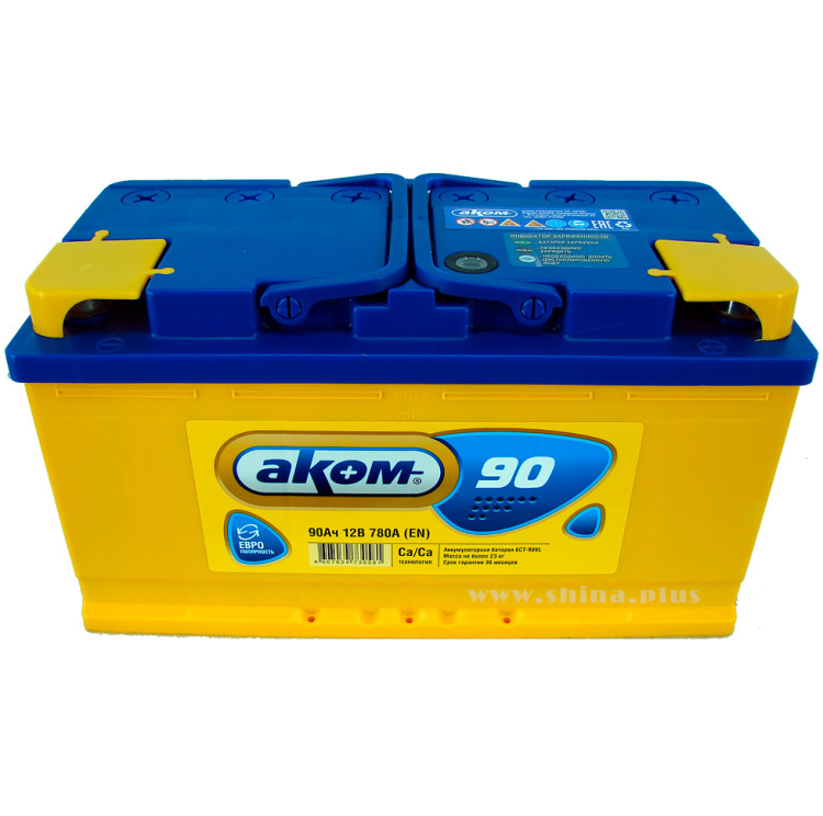 АКБ 90Ah Аком (о.п+) 780А(EN) 12V