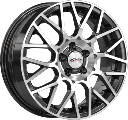 Диск R18 5x112 Xtrike X-133 7,5J ET43 D57,1 BK/FP
