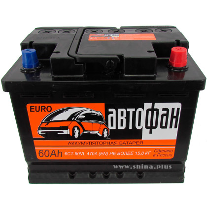 АКБ 60Ah Аком Автофан (+п.п.) 470А(EN) 12V