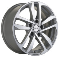 Диск R16 5x114.3 Khomen Wheels KHW1612 6,5J ET45 D67.1 (Mazda 3/ix35) F-Silver