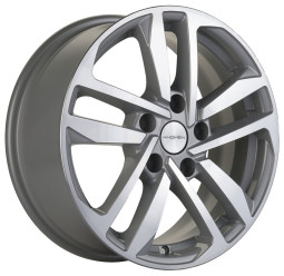 Диск R16 5x114.3 Khomen Wheels KHW1612 6,5J ET45 D67.1 (Mazda 3/ix35) F-Silver