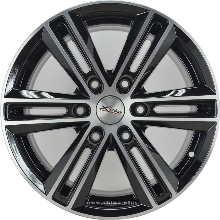 Диск R17 6x139,7 Xtrike (X-124) 7,5J ET38 D67,1 BK/FP