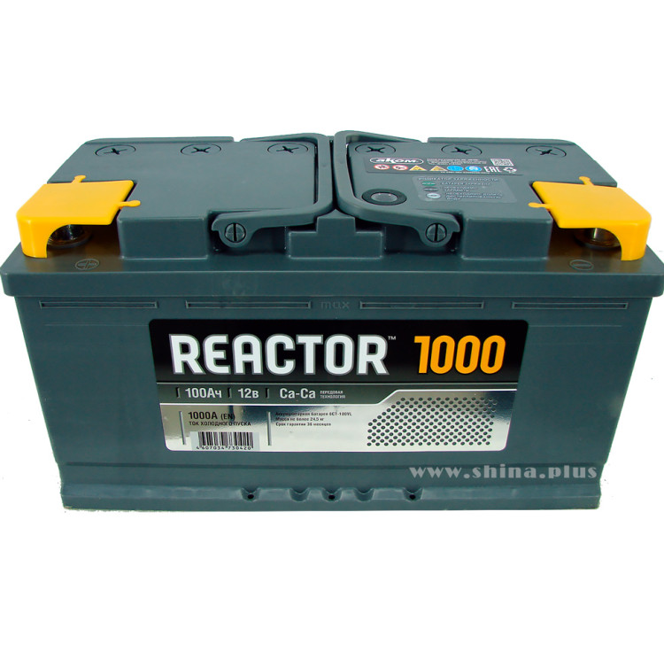 АКБ100Ah Аком Reactor (+п.п) 1000А(EN) 12V