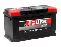 АКБ 80Ah ZUBR Ultra (о.п+) 800А(EN) 12V