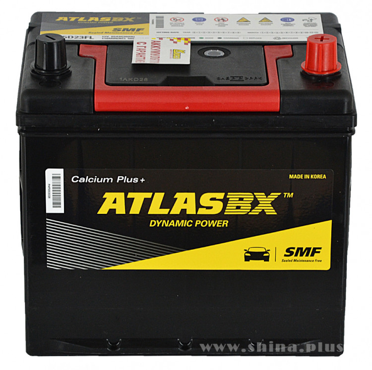 АКБ 70Ah Atlas AX SMF95D23FL (о.п+) Азия 580А нижнее крепление