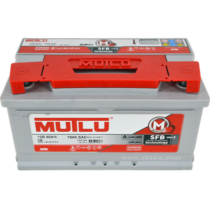 АКБ 80Ah Mutlu (LB4.80.074.A) (о.п+) 740А (EN) 12V низкий