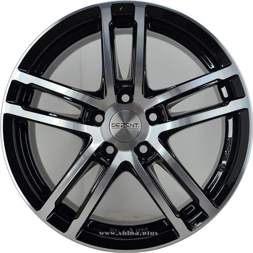 Диск R17 5x114,3 Dezent TZ dark 7,0J ET39 D60,1 под пресшайбу