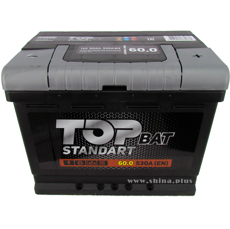 АКБ 60Ah Topbat Standart (о.п.+) 530А (EN) 12V