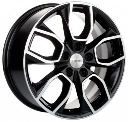 Диск R17 5x114,3 Khomen Wheels KHW1713 7,0J ET45 D67,1 Black-FP