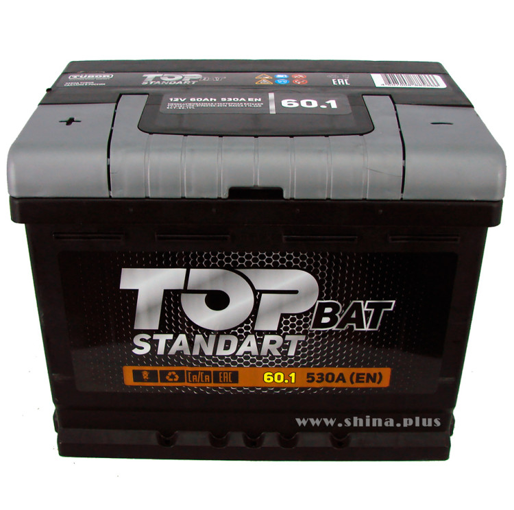 АКБ 60Ah Topbat Standart (+п.п) 530А (EN) 12V №№