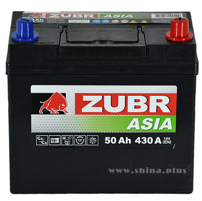 АКБ 50Ah ZUBR Premium Asia (о.п+) 430А(EN) 12V