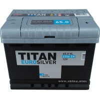 АКБ 65Ah Titan Eurosilver  (о.п+) 620А (EN) 12V