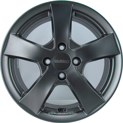 Диск R15 4x100 Dezent TX graphite 6,0J ET38 D60,1