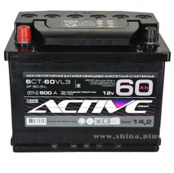 АКБ 60Ah Active Frost (+п.п) 500А(EN) 12V