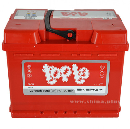 АКБ 60Ah Topla Energy (108060 E60H 56008) (о.п+) 600А (EN) 12V
