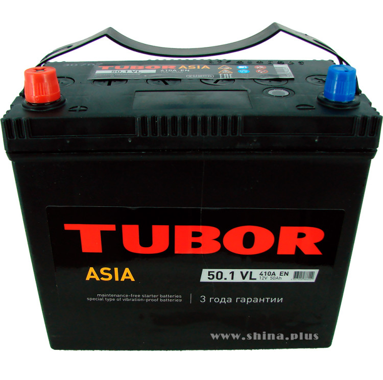 АКБ 50Ah Tubor Asia (+п.п) 410А (EN) 12V