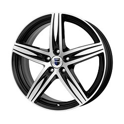 Диск R17 5x114,3 Андора (KC547) K&K 7,5J ET38 D66,1 алмаз черный