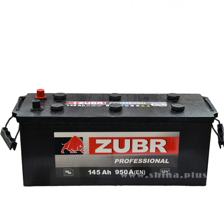 АКБ145Ah ZUBR Professional L+ (о.п+) 950А(EN) 12V