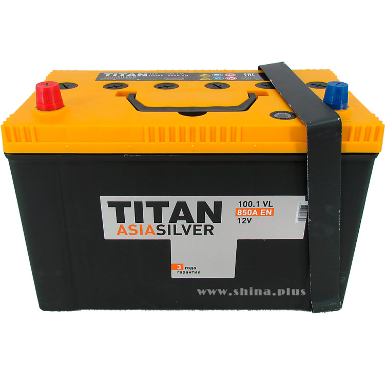 АКБ100Ah Titan Asia Silver (+п.п) 850A (EN) 12V