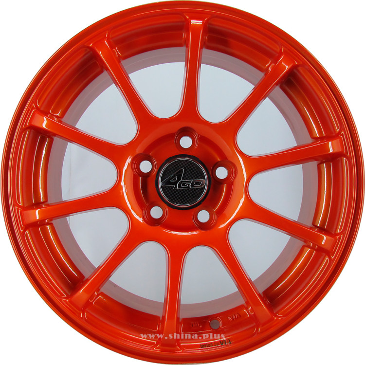 Диск R15 5x100 4GO (9039) Carbon 6,5J ET38 D67,1 Orange
