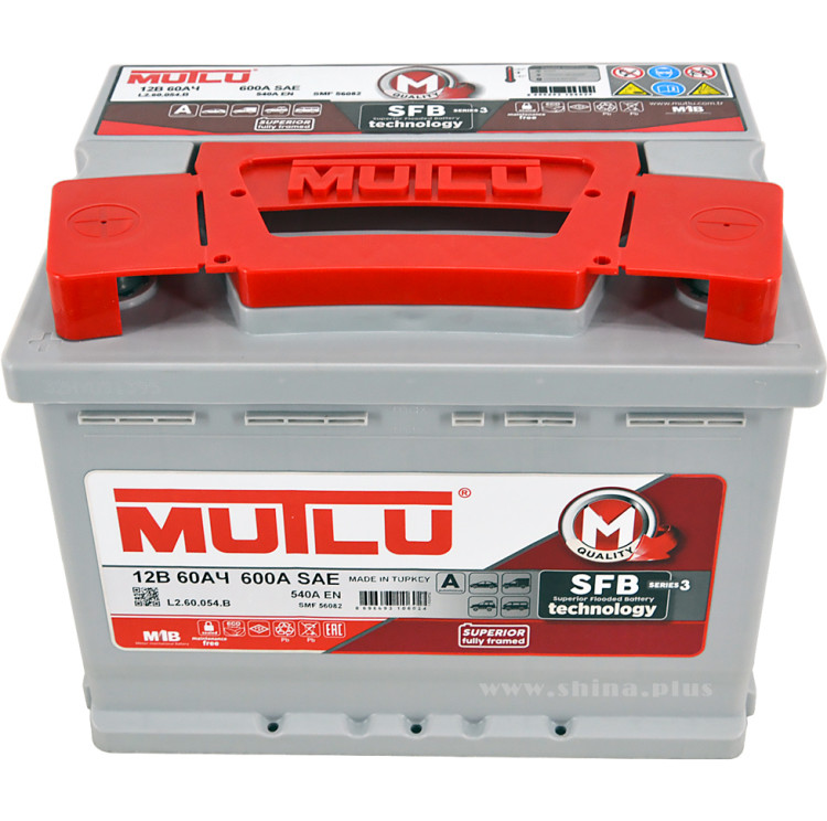 АКБ 60Ah Mutlu (L2.60.054.B) SFB (+п.п.) 540А(EN) 12V