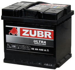 АКБ 50Ah ZUBR Ultra (+п.п) 440А(EN) 12V маленький АКБ 50Ah ZUBR Ultra (+п.п) 440А(EN) 12V маленький