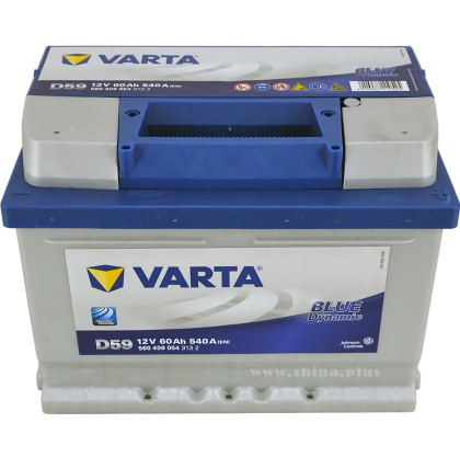 АКБ 60Ah Varta 560 409 054 (о.п+) Blue dynamic "D59" 540А 12V низкий
