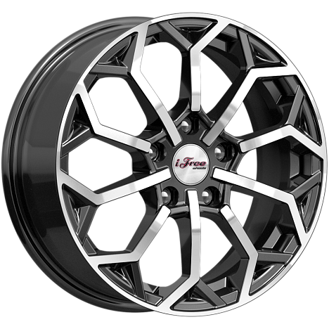 Диск R16 5x114,3 Спейс-Нидл (KC1000) 6,5J ET40 D66,1 блэк джек