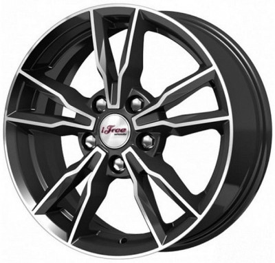 Диск R16 5x112 Икигай IFree 6,5J ET40 D66,6 Блэк-Джек
