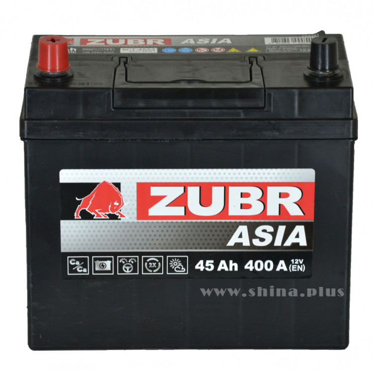 АКБ 45Ah ZUBR Ultra Asia (+п.п) 400А(EN) 12V