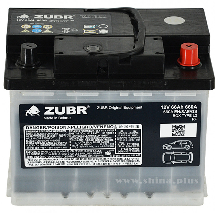 АКБ 66Ah ZUBR Original Equipment (о.п+) 660А(EN) 12V