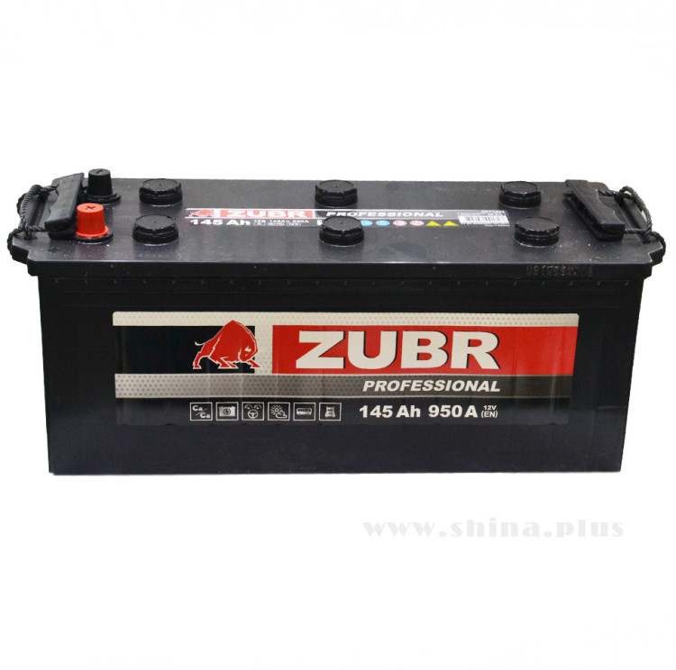 АКБ145Ah ZUBR Professional R+ но (+п.п) 950А(EN) 12V
