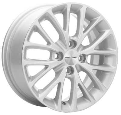 Диск R15 4x100 Khomen Wheels KHW1506 6,0J ET46 D54,1 (Rio) F-Silver