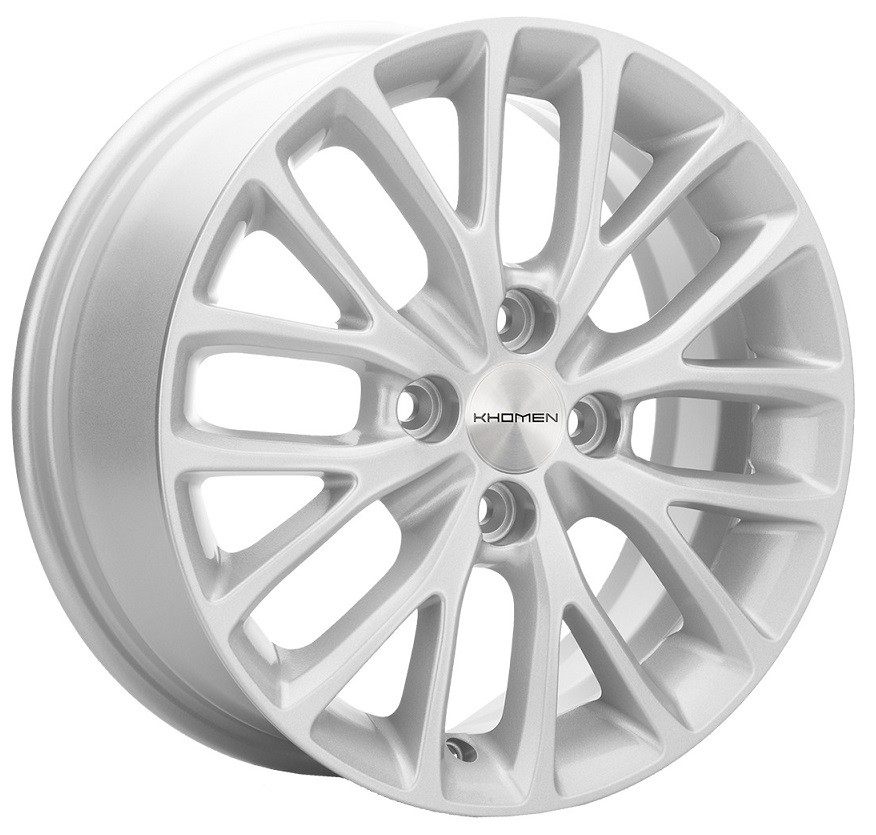 Диск R15 4x100 Khomen Wheels KHW1506 6,0J ET46 D54,1 (Rio) F-Silver