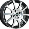 Диск R14 4x100 Megami MGM-2 5,5J ET35 D67,1 BKF Диск R14 4x100 Megami MGM-2 5,5J ET35 D67,1 BKF